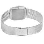 18k White Gold Silver Dial Vintage Mens Watch 3566