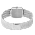 18k White Gold Silver Dial Vintage Mens Watch 3666