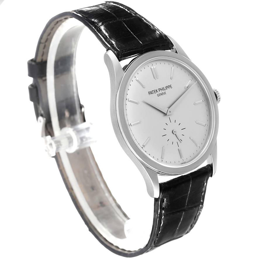 Calatrava 18K White Gold Mechanical Mens Watch 5196G