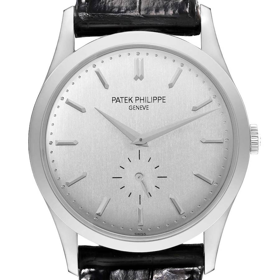 Calatrava 18K White Gold Mechanical Mens Watch 5196G
