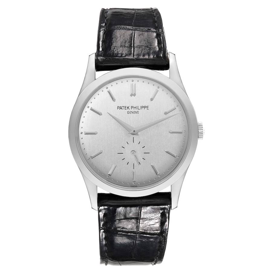 Calatrava 18K White Gold Mechanical Mens Watch 5196G
