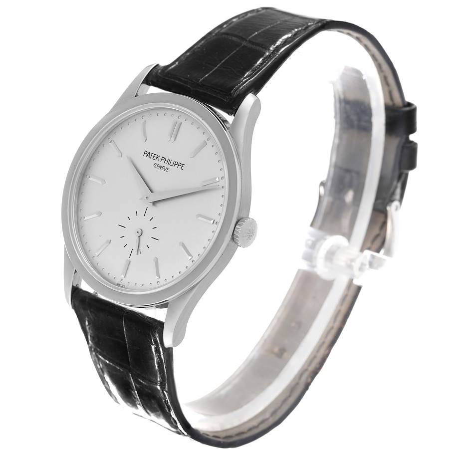 Calatrava 18K White Gold Mechanical Mens Watch 5196G