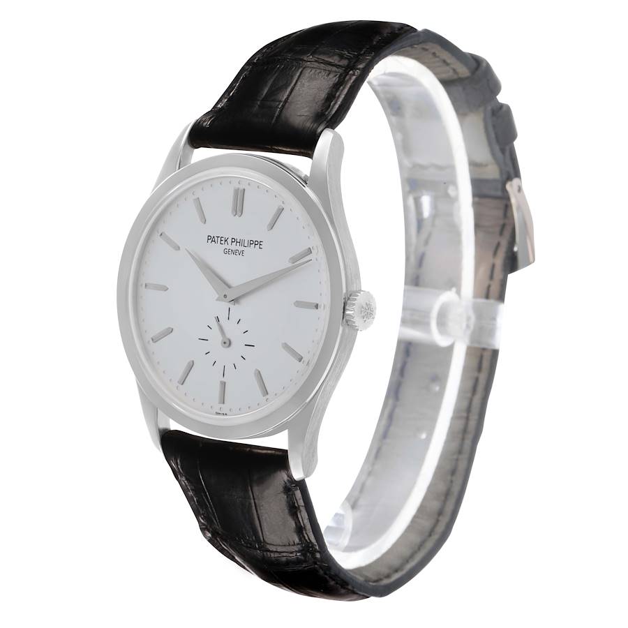 Calatrava White Gold Silver Dial Mens Watch 5196G