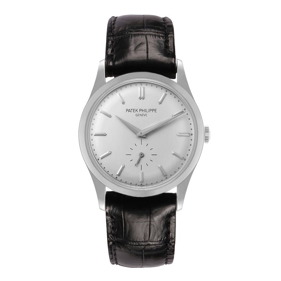 Calatrava White Gold Silver Dial Mens Watch 5196G