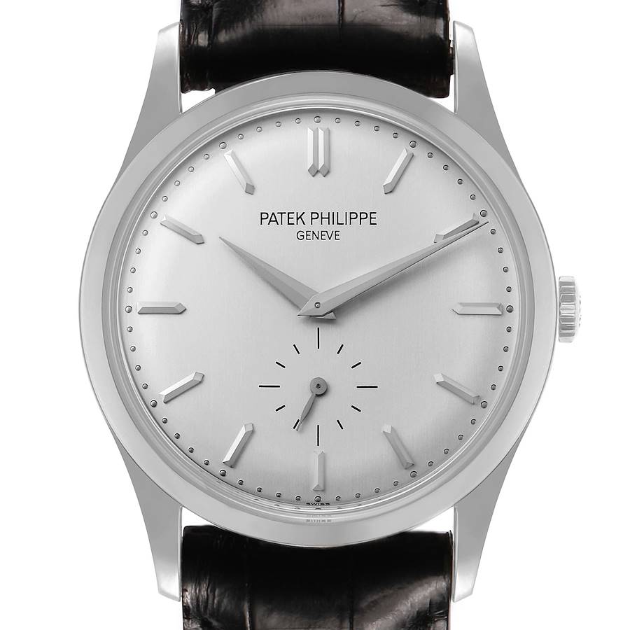Calatrava White Gold Silver Dial Mens Watch 5196G