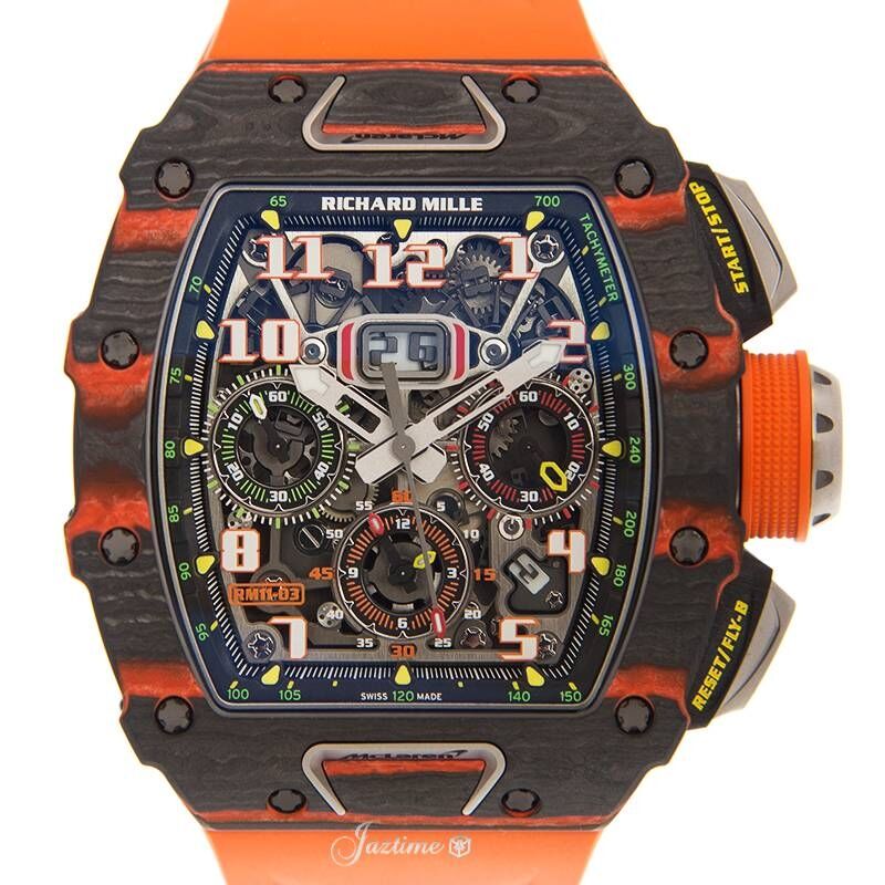 Automatic Flyback Chronograph McLaren Carbon TPT Orange RM 11-03
