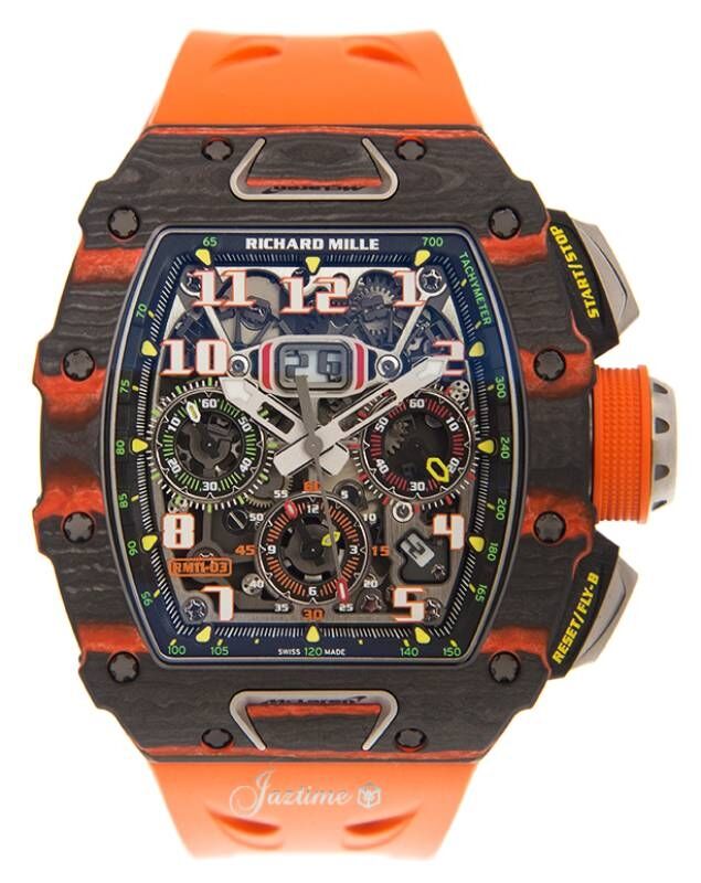 Automatic Flyback Chronograph McLaren Carbon TPT Orange RM 11-03