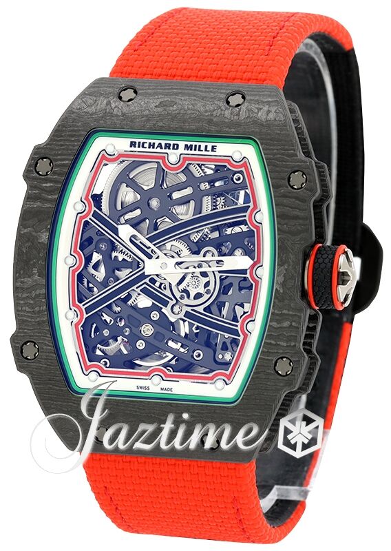 Extra Flat Italy Carbon TPT Red Green RM 67-02 - BRAND NEW