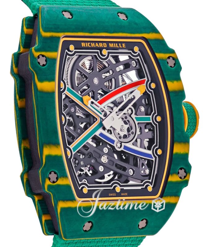 Automatic Winding Extra Flat Wayde van Niekerk Green Carbon TPT RM 67-02 - BRAND NEW