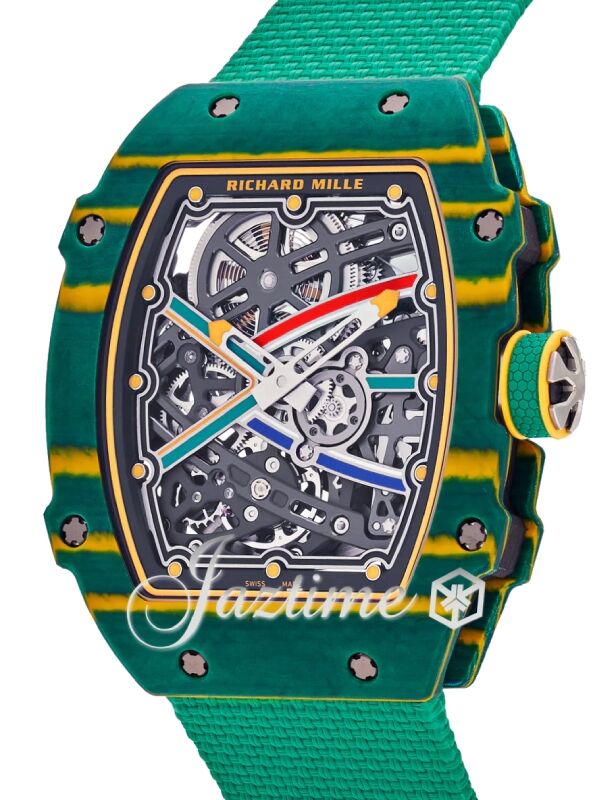 Automatic Winding Extra Flat Wayde van Niekerk Green Carbon TPT RM 67-02 - BRAND NEW
