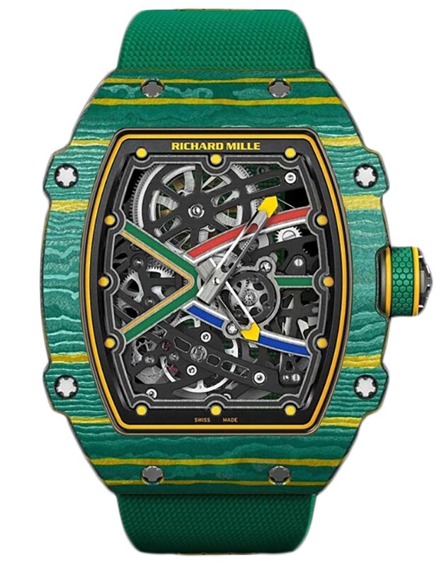 Automatic Winding Extra Flat Wayde van Niekerk Green Carbon TPT RM 67-02 - BRAND NEW