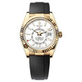 Sky-Dweller 336238 White Dial Yellow Gold Oysterflex 42mm