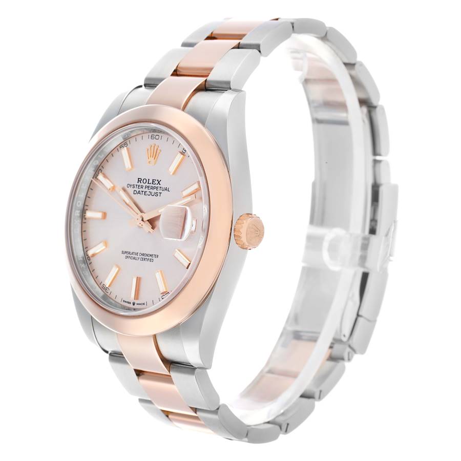 Datejust 41 Rose Gold Sundust Dial Mens Watch 126301 Box Card
