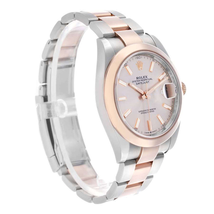Datejust 41 Rose Gold Sundust Dial Mens Watch 126301 Box Card