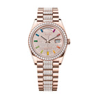 Day-Date 36 128345RBR Everose Gold Diamond Pavé Dial President Watch