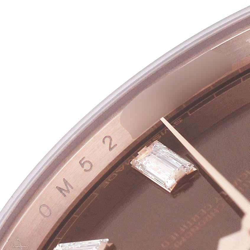 Day-Date 40 President Rose Gold Brown Diamond Mens Watch 228345