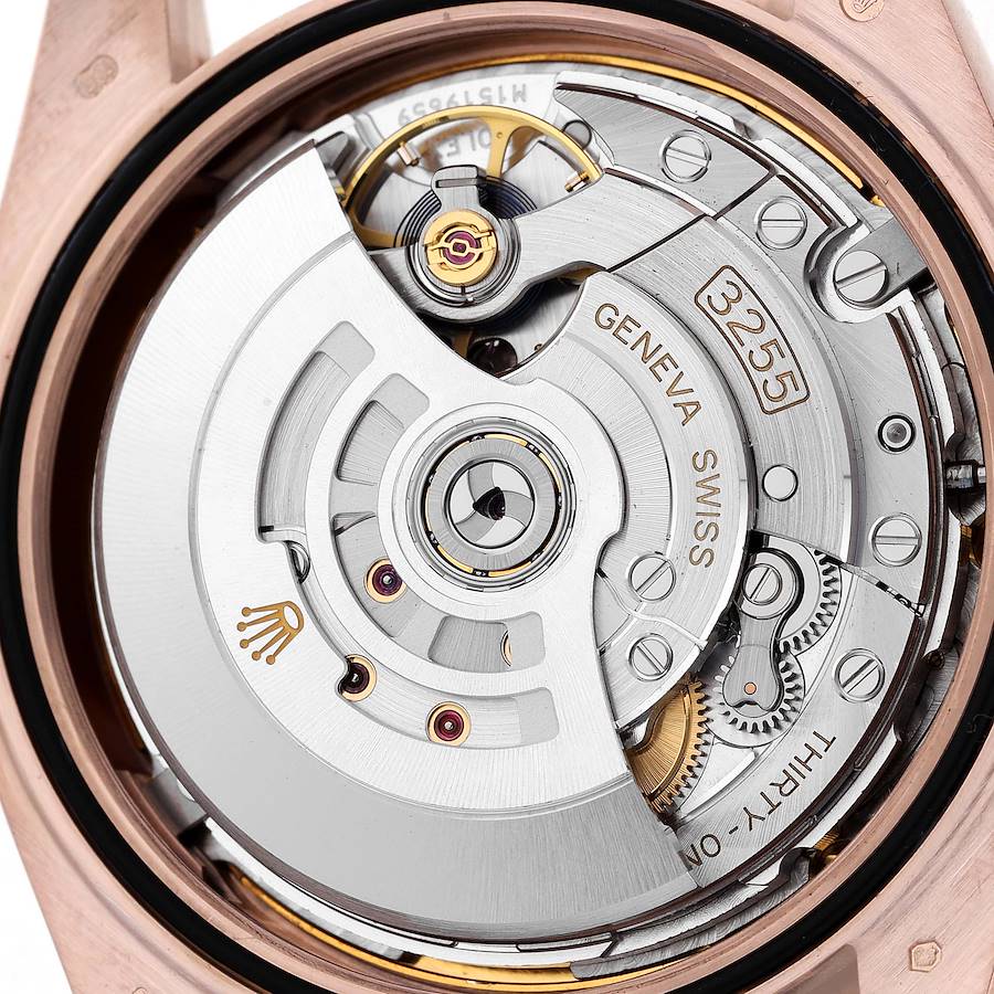 Day-Date 40 President Rose Gold Brown Diamond Mens Watch 228345