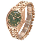 Day-Date 40 President Rose Gold Green Dial Mens Watch 228235 Box Card