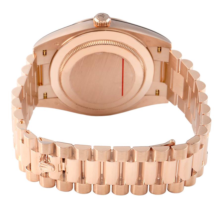 Day-Date 40 President Rose Gold Green Dial Mens Watch 228235 Box Card