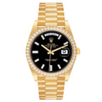 Day-Date 40 President Yellow Gold Diamond Bezel Mens Watch 228348
