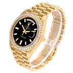 Day-Date 40 President Yellow Gold Diamond Bezel Mens Watch 228348