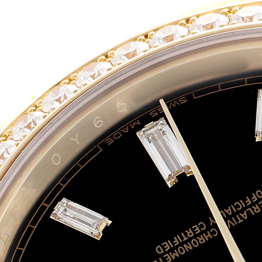 Day-Date 40 President Yellow Gold Diamond Bezel Mens Watch 228348