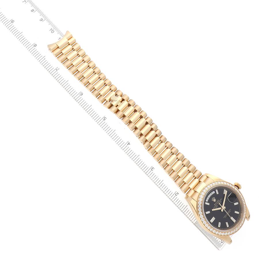 Day-Date 40 President Yellow Gold Diamond Bezel Mens Watch 228348