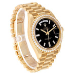 Day-Date 40 President Yellow Gold Diamond Bezel Mens Watch 228348