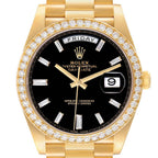 Day-Date 40 President Yellow Gold Diamond Bezel Mens Watch 228348