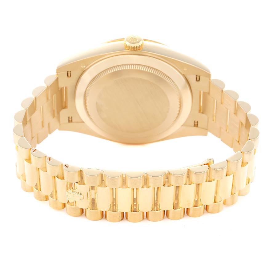 Day-Date 40 President Yellow Gold Diamond Bezel Mens Watch 228348