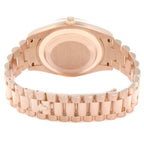 Day-Date II Concentric Roman Dial Rose Gold Mens Watch 218235 Box Card