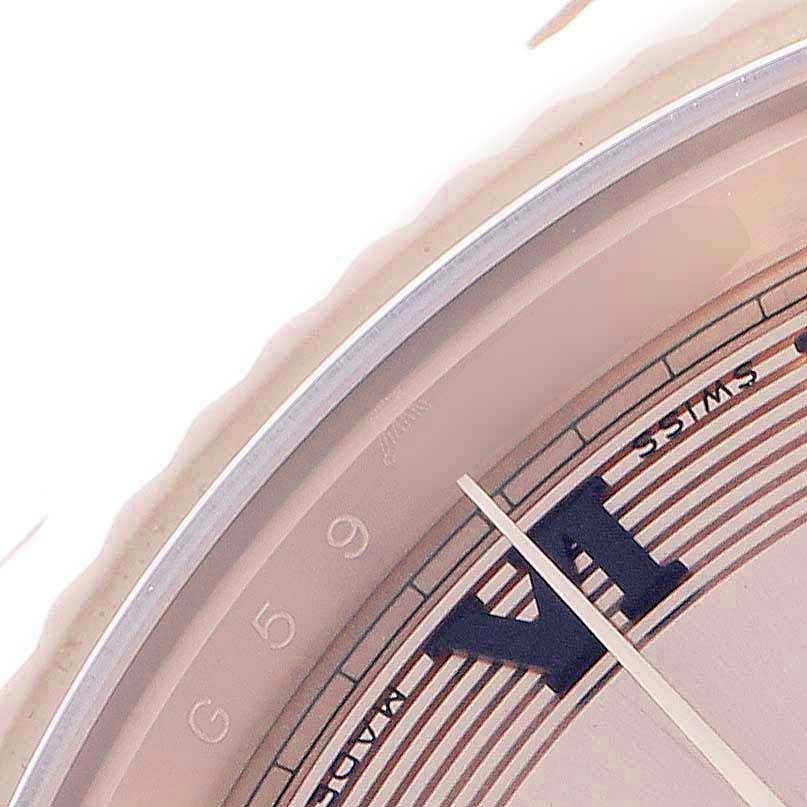 Day-Date II Concentric Roman Dial Rose Gold Mens Watch 218235 Box Card
