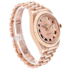 Day-Date II Concentric Roman Dial Rose Gold Mens Watch 218235 Box Card