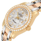 Day-Date Masterpiece Meteorite White Yellow Rose Gold Diamond Watch 18948