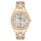 Day-Date Masterpiece Meteorite White Yellow Rose Gold Diamond Watch 18948