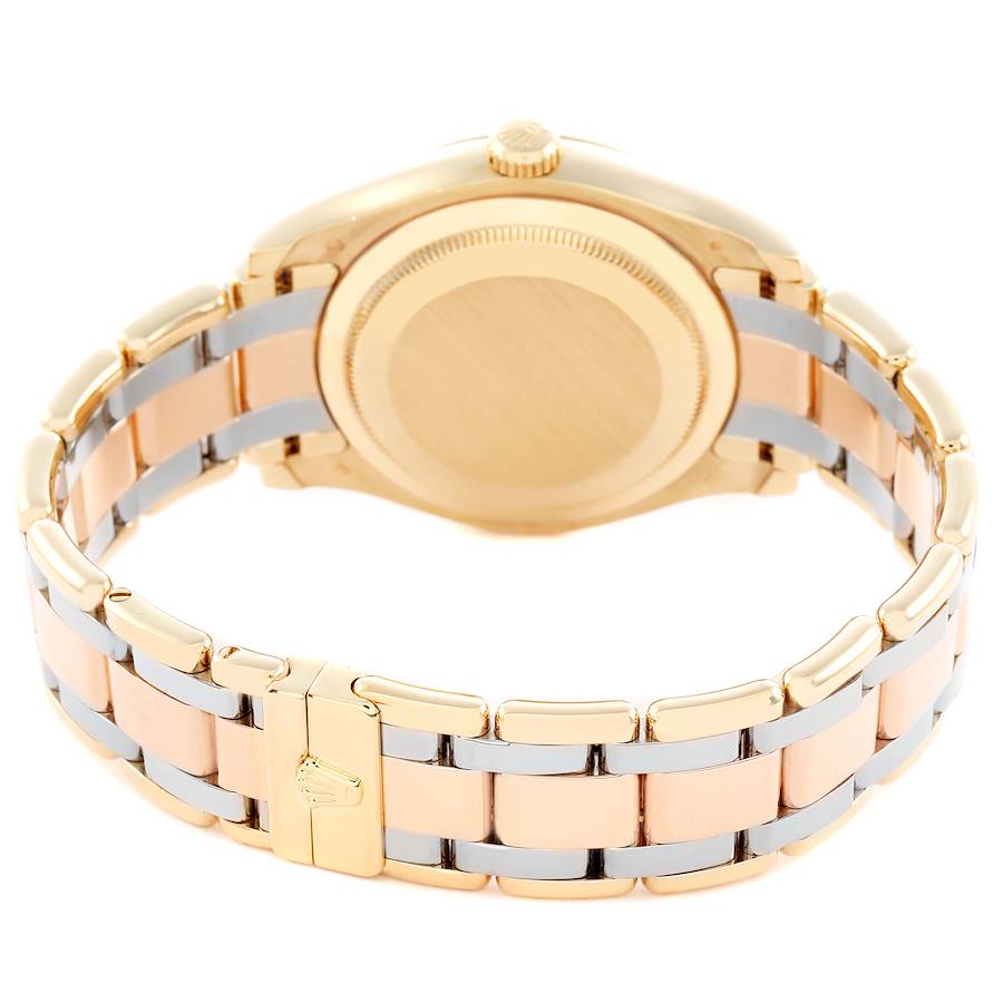 Day-Date Masterpiece Meteorite White Yellow Rose Gold Diamond Watch 18948