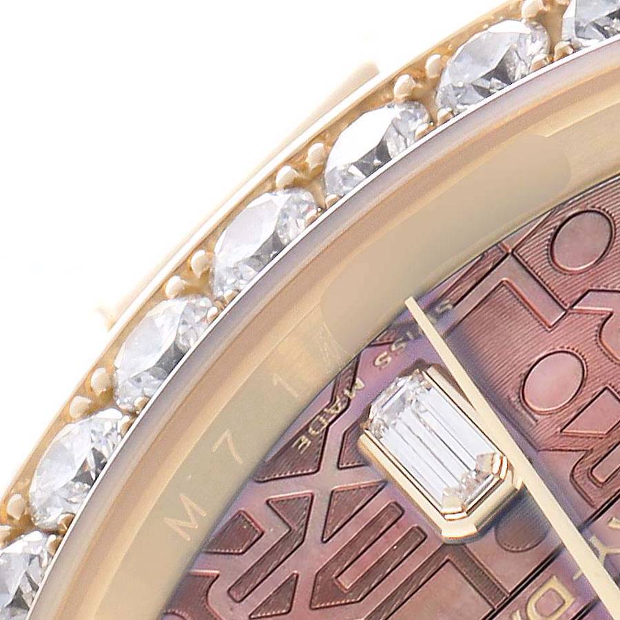 Day-Date Masterpiece Mother Of Pearl Yellow Gold Diamond Watch 18948