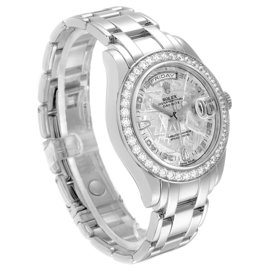 Day-Date Masterpiece Platinum Diamond Meteorite Mens Watch 18946