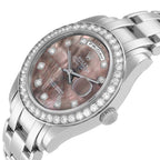 Day-Date Masterpiece Platinum MOP Diamond Mens Watch 18946