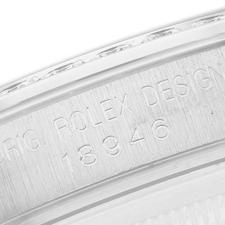 Day-Date Masterpiece Platinum MOP Diamond Mens Watch 18946