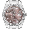 Day-Date Masterpiece Platinum MOP Diamond Mens Watch 18946