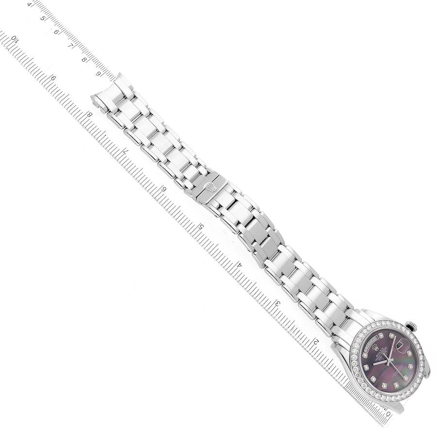 Day-Date Masterpiece Platinum MOP Diamond Mens Watch 18946