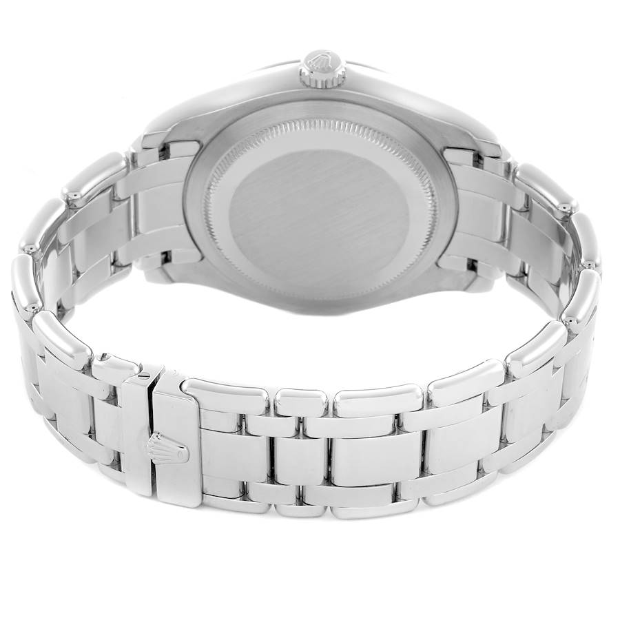 Day-Date Masterpiece Platinum Mother of Pearl Diamond Mens Watch 18946