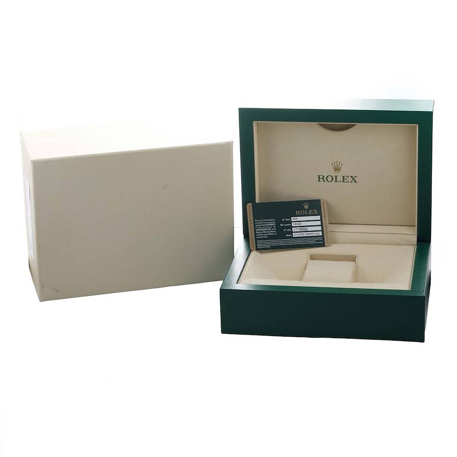 Day-Date Masterpiece White Yellow Rose Gold Diamond Watch 18948 Box Card