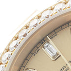 Day-Date Masterpiece White Yellow Rose Gold Diamond Watch 18948 Box Card