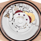 Day-Date Rose Gold Silver Dial Mens Watch 118135