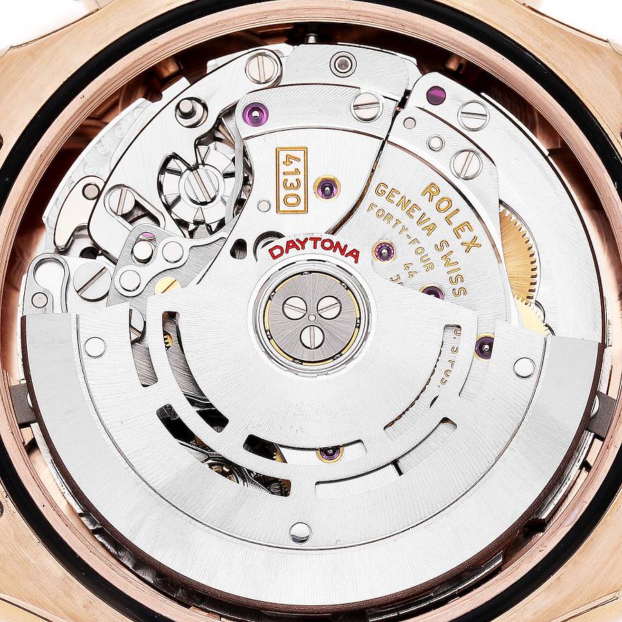 Daytona Cosmograph Rose Gold Black Dial Mens Watch 116505