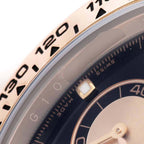 Daytona Cosmograph Rose Gold Black Dial Mens Watch 116505