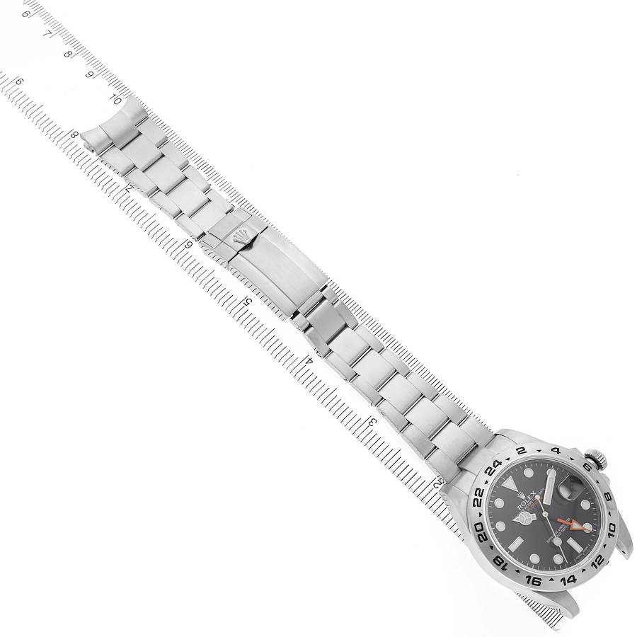 Explorer II 42 Black Dial Steel Mens Watch 216570 Card