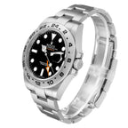 Explorer II 42 Black Dial Steel Mens Watch 216570 Card